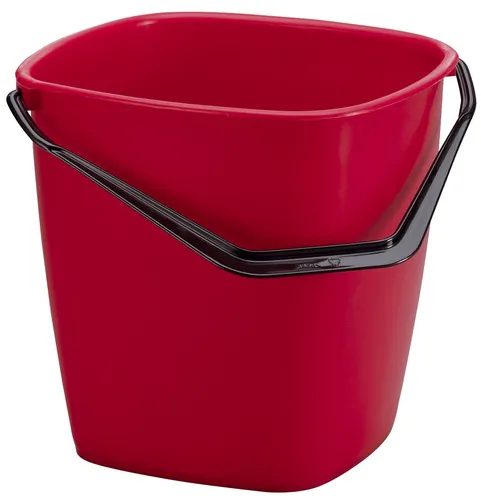 DURABLE Putzeimer BUCKET 9,5 Liter rechteckig rot