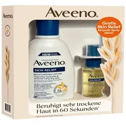Aveeno Skin Relief Bodylotion 300ml + gratis Öl 50ml Giftset