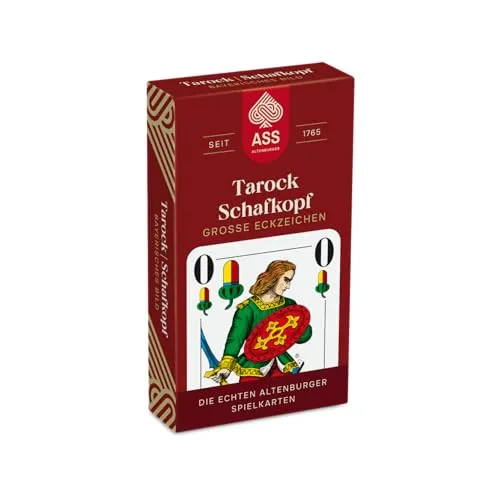 Ass Altenburger FSC Tarock Schafkopf große Eckzeichen, Bayerisches Bild, White, 10.7 cm x 6.3 cm x 2.3 cm