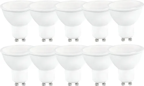 LED Leuchtmittel Reflektor 6W = 40W GU10 450lm Warmweiß 3000K flood 120° 10 x