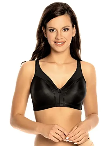 VIANIA! Soft-BH Minimizer 814542 ohne Bügel guter Halt optimale Passform große Größen Farbe Schwarz, Größe:80, Cup:E