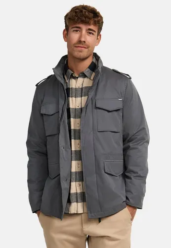 Indicode Sommerjacke INWilliax XL - Funktionsjacke in Dk Grey, ideal für die Übergangszeit mit Stehkragen und Regular Fit für optimalen Tragekomfort.