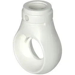 BAUHELD Markisenöse Rund 12 mm Ral 9016 für Kugelhaken