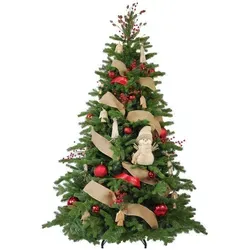 Laalu Weihnachtsbaum, Grün, Rot, Braun, Kunststoff, Tanne, 180 cm, Dekoration, Weihnachtsdekoration, Weihnachtsbäume & Zubehör