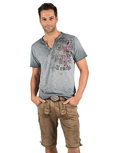 Hangowear Herren Shorts RALKO Hellbraun 48 - Trachtenjeans für den Sommer - Traditionelle Bekleidung, ideal für warme Tage und Freizeit, fällt etwas größer aus für optimalen Tragekomfort.