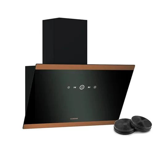 Klarstein FlashLine 60 Dunstabzugshaube - 60 cm, Touchscreen, 524 m³/h - Dunstabzugshaube mit A++ Energieeffizienz und leisen 34,5 dB, ideal für eine ruhige und saubere Küche. Perfekt für entspannte Kochabende!