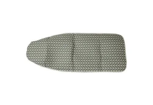 vhbw Bügeltischbezug kompatibel mit Hailo Easy 8, Easy 120 Bügelbrett, Bügeltisch - Bügelbrettbezug Grau Weiß