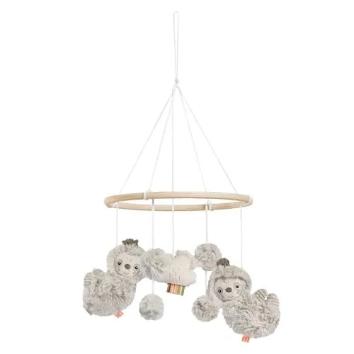 Fehn Holz-Mobile Faultier – Niedliches Baby Mobile zur Beruhigung - Baby Mobiles – Das Holz-Mobile mit sanften Stofffiguren fördert die visuelle Wahrnehmung und ist eine ideale Einschlafhilfe für Babys von 0-5 Monaten.