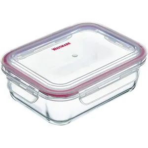 Westmark Frischhaltedose 23442270, aus Glas, 1,52 Liter, transparent, luftdicht