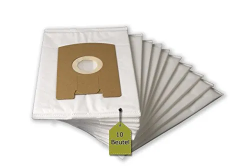 eVendix 10 Staubsaugerbeutel, Staubbeutel, Filtertüten kompatibel mit Vorwerk Tiger VT 260, VT 265, VT 270, VT 300, ähnlich FP 260, kompatibel mit Swirl V66