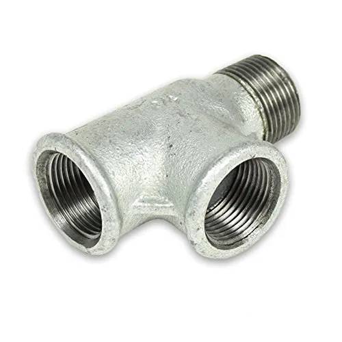 Temperguss Gewindefittings T-Stück (AG - IG - IG) 3/4'' DVGW zertifiziert