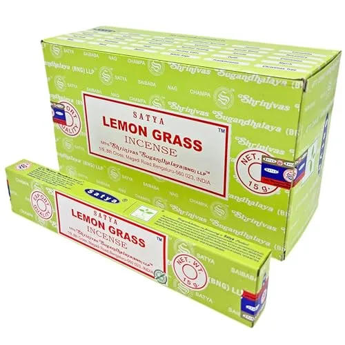 Satya Räucherstäbchen x LAVISA, Meditation, Aromatherapie, Duft (Zitronengras)