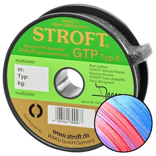 Stroft Schnur GTP Typ E multicolor 150m geflochtene Angelschnur
