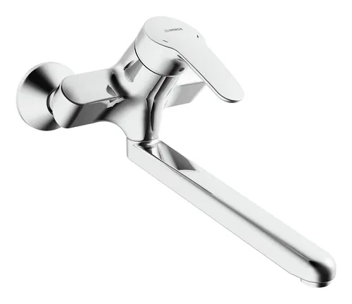Hansa HANSAMIX Wasch- und Spültisch-Einhand-Wasserhahn - Waschtischarmaturen mit S-Anschlüssen und care® Strahlregler für einen komfortablen Wasserfluss, Ausladung: 31,1 cm