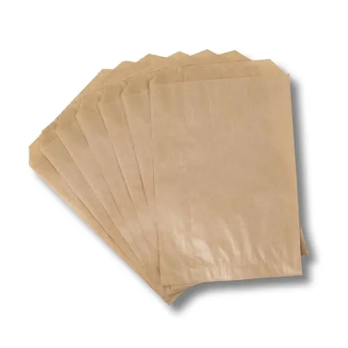 dm-folien Papiertüten I 2000 Stück I 120 x 180 + 20 mm I viele Größen I Tüten aus 40 g/m² Kraftpapier I Lebensmittelechte Brottüten I Recyclebare Kraftpapiertüten für Geschenke & Lebensmittel