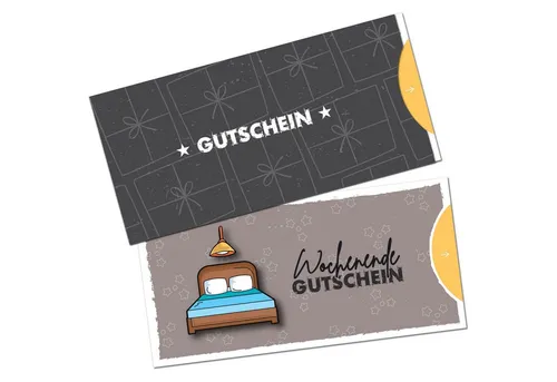 itenga Geschenkkarte itenga Geschenkgutschein handgezeichneter Look - Motiv WOCHENENDE Post