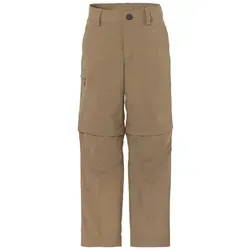 VAUDE Kids Detective Antimos ZO Pants Oat 104 - Zip-Off Hosen mit UV-Schutz, abzipbar zu Shorts und ausgestattet mit Anti-Moskito Ausrüstung für optimalen Schutz beim Outdoor-Abenteuer.