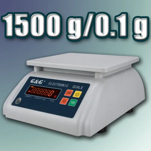 G&G ES 1500g/0,1g Präzisionswaage Laborwaage wasserdicht