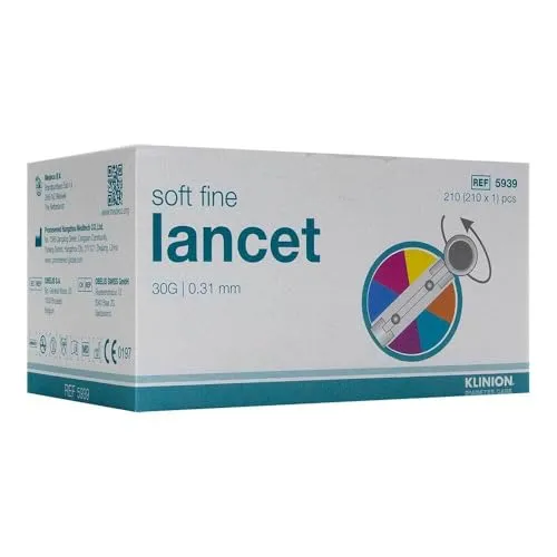 KLINION Soft fine colour Lanzetten 30 G 210 St von eu-medical GmbH