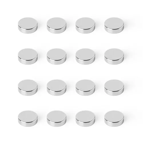 Strong Magnets Neodym Magnet - Rund 10 x 2 mm - 10 Stück - Extra stark, hält bis 1,1kg - Für Magnettafel, Kühlschrank, Whiteboard, Pinnwand, Büro