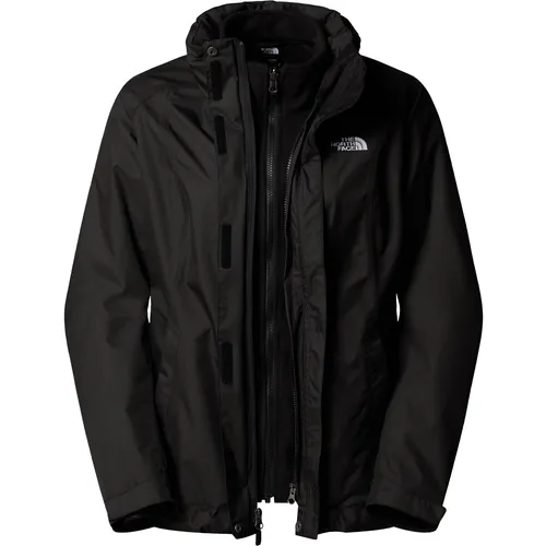 The North Face Damen Doppeljacke W EVOLVE II TRICLIMATE JACKET L - Jacken mit 3 Trageoptionen: Wetterfeste Außenjacke aus DryVent und warme Fleece-Innenjacke - ideal für kalte, nasse Tage.