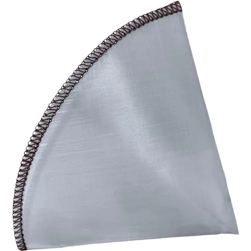 Nerthus FIH 1301 Kaffeefilter Edelstahl wiederverwendbar Kaffeemaschine Größe 4 für Kaffee