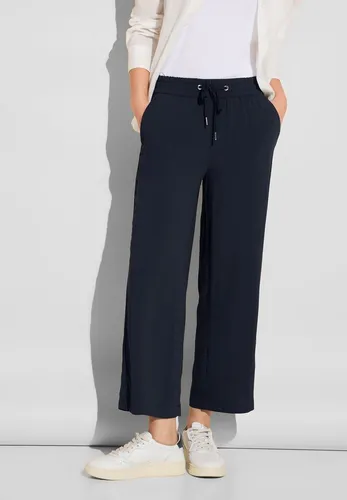 Street One Damen 7/8 Culotte Hose - Damen-Hosen im Loose Fit mit High Waist und Wide Legs, aus sanfter Viskose für bequemen Tragekomfort und stylischen Look.