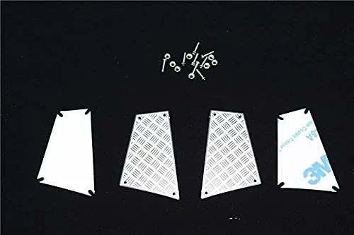 GPM R/C Scale Accessories : Simulation Stainless Steel Slip Proof Tread for TRX-4 Rear Sides - 1Pr Set