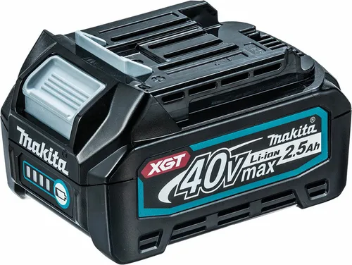 Makita Werkzeugakku BL4025, 40V/2,5Ah - Schiebeakku mit LED Anzeige - Akkus für Makita Geräte, speziell für hohe Entladeströme. Mit LED Ladestandanzeige und aktivem Kühlsystem für maximale Laufzeit. Gehäuse nach IP64-Standard.