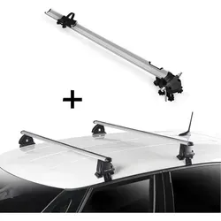 Fahrradträger Bike Pro + Dachträger VDP EVO ALU für VW Golf VI (5K) 2008-2012 - Vielseitiges Set aus leichtem Aluminium-Dachträger und Fahrradträger für VW Golf VI (5K). Ideal für alle Fahrradtypen, einfach zu montieren und sorgt für mehr Platz im Innenraum.