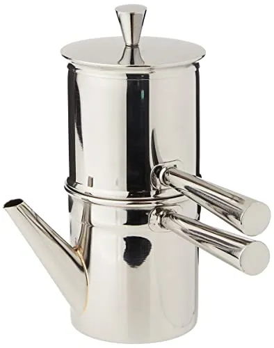 Ilsa Napoletana Kaffeemaschine, Edelstahl, Silber