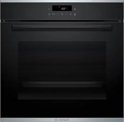 Bosch HBA272BB3 Einbau-Backofen - Einbau-Backofen mit Air Fry Funktion für gesunde Gerichte, Pyrolyse Reinigungsfunktion für müheloses Putzen und 10 AutoPilot Programme für einfache Handhabung.