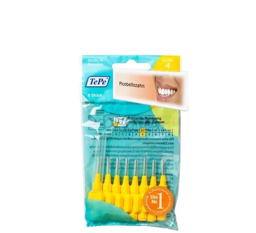 TePe Zwischenraumbürsten gelb 0,7 mm - 8 Stück Packung