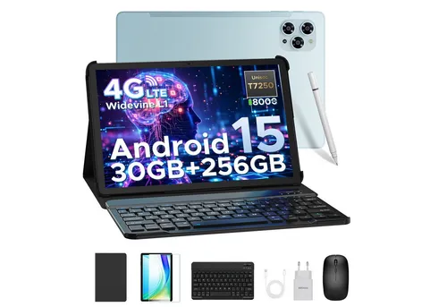 DOOGEE Tab G6 Android 15 Tablet 11 Zoll mit Tastatur - Multifunktionales 11 Zoll Tablet mit 30GB RAM, 256GB Speicher (erweiterbar auf 2TB) und 8000mAh Akku. Ideal für Studium und Beruf, inklusive Zubehör und Dual SIM 4G LTE.