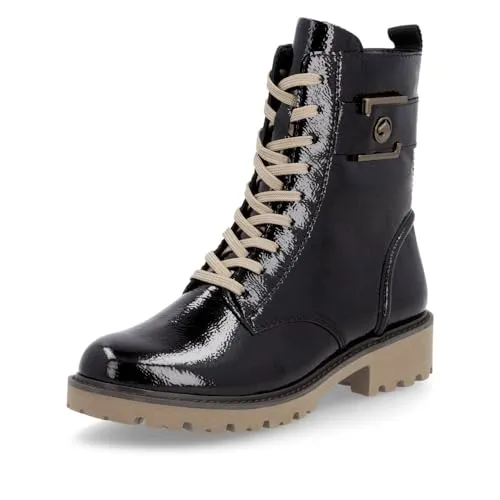 Remonte D8663 Damen Schnürboots - Wanderschuhe in Größe 38, mit 4 cm Absatzhöhe und atmungsaktivem Samtvelour-Innenmaterial für hohen Tragekomfort. Ideal für Casual-Looks und Outdoor-Aktivitäten.