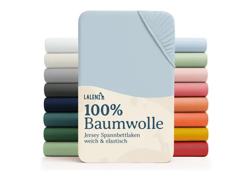 Laleni Spannbettlaken Atmungsaktives weiches und wärmendes Spannbettlaken, Baumwolle, Gummizug: rundum, (1 Stück), Kinderbett, Spielgitter, Wiege oder Stubenwagen mit Rundumgummizug