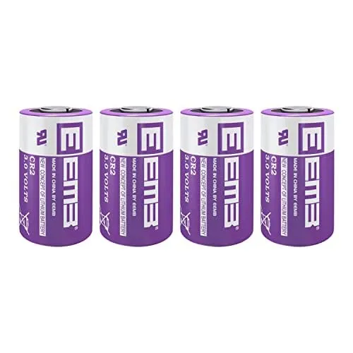 EEMB CR2 Batterie 3V Nicht-Wiederaufladbare Lithium Batterie CR15h270 850mAh für Fujifilm Instant STAX Mini Entfernungsmesser Taschenlampen Nest Temperatur Sensor Alarmanlage(4-Pack)