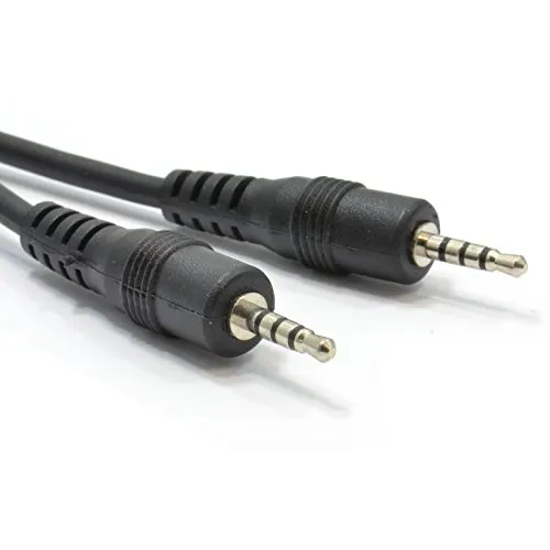 kenable 2,5 mm 4 Polig Klinkenstecker Stecker Zum 2,5 mm 4 Polig Klinkenstecker Stecker AV Kabel 1 m [1 Meter/1m] Audiokabel für Kopfhörer, Lautsprecher, Smartphone, MP3-Player, Fernseher, etc.