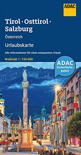 ADAC Urlaubskarte Österreich 05 Tirol, Osttirol, Salzburg 1:150.000: Straßenkarte und Autokarte