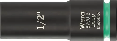 Wera 05005568001 8790 B Impaktor Deep Steckschlüsseleinsatz mit 3/8