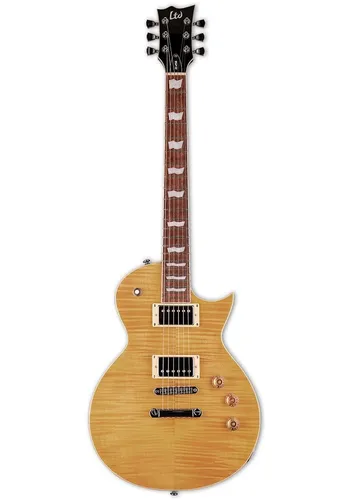 ESP Ltd EC-256 VN E-Gitarre | Beige 6-Saiter - E-Gitarre in Beige, ideal für Rechtshänder und perfekt für Rock- und Metal-Genres.