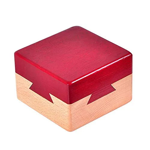 Holzpuzzle,Hölzerne Geheime Öffnung Rätsel Box Geheimnisvolle Box Geschenk Box für Kinder und Erwachsene,Intelligenzspiel Lernspielzeug
