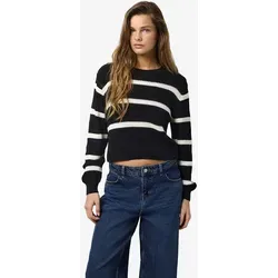 NMMAYSA L/S Stripe O-Neck Knit NOOS - Pullover für Damen, lässiger Strickpullover mit Rundhalsausschnitt und modischem Streifen-Design, ideal für jeden Anlass.
