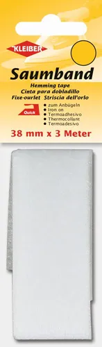 KLEIBER Saumvlies 38 mm x 3 m weiß