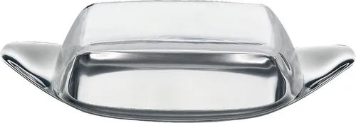 WMF Butterdose Butterschale 22 x 11cm aus Edelstahl - Vorratsbehälter mit eleganter Kunststoffhaube, ideal für stilvolles Servieren und Frischhalten von Butter.