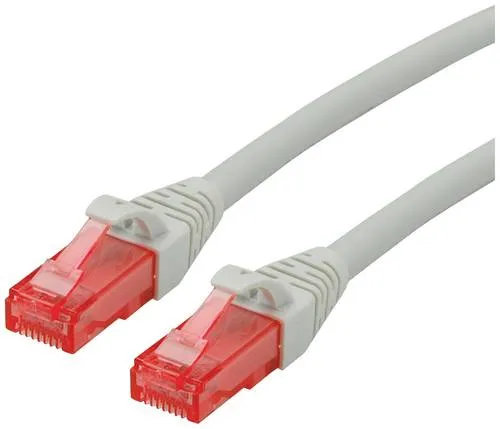 Roline 21.15.2503 RJ45 Netzwerkkabel, Patchkabel CAT 6 U/UTP 3.00m Grau 1St.