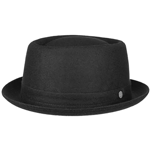 Lierys Fedora - Stilvoller Pork Pie Hat aus Italien - Fedoras - Eleganter Fedora mit Futter, gefertigt in Italien, vereint zeitloses Design und modernen Charme für jeden Anlass.