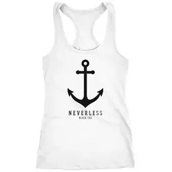 Neverless Tanktop Damen Tank-Top Anker Racerback Neverless® weiß M