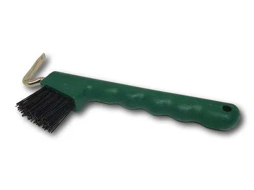 Pferdelinis Pferdebürste Hufkratzer Pferde Esel Ziegen Huf Bürste ergonomischen Griff, Kunstfaser