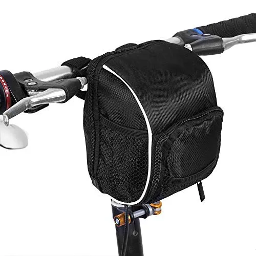 Tbest fahrradtasche gepäckträger,Fahrrad-Lenkertaschen, multifunktional, Radsport, Vordertasche, faltbar, Rahmen vorne, Rohrtasche, Schnellverschluss, mit Regenabdeckung